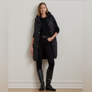 Ralph Lauren Black Quilted Vest